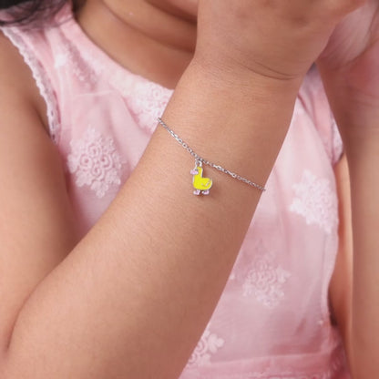 Silver Duckling Kids Bracelet (2 - 8 Years)