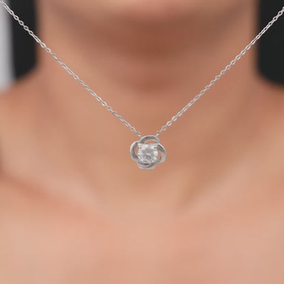 Silver Flower Glory Necklace