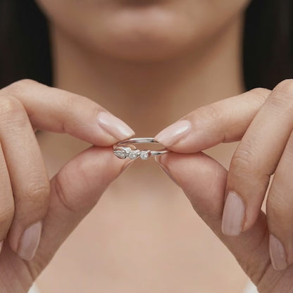 Silver Prism Radiance Ring (Size 12)