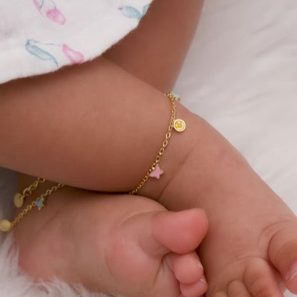 Golden Smile Star Kids Anklet (0-1 years)