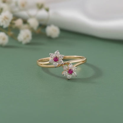 Gold Everbloom Lab Grown Diamond Ring