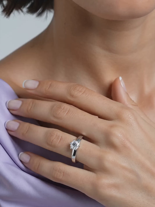 Silver Snowfall Ring