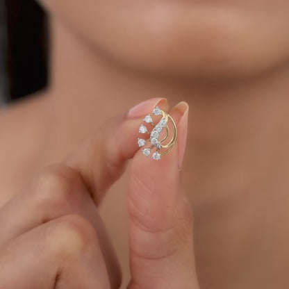 Gold Seraphina Lab Grown Diamond Studs