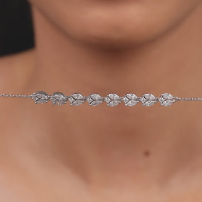 Silver Whispering Vines Bracelet