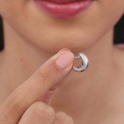 Silver Dual Glint Earrings