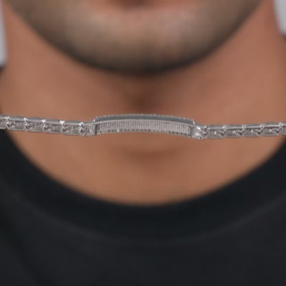 Silver Majestic Verge Bracelet For Him
