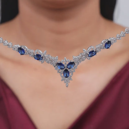 Silver Udaipur Azure Necklace