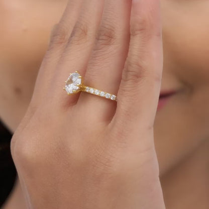 Golden Delightful Zinnia Ring