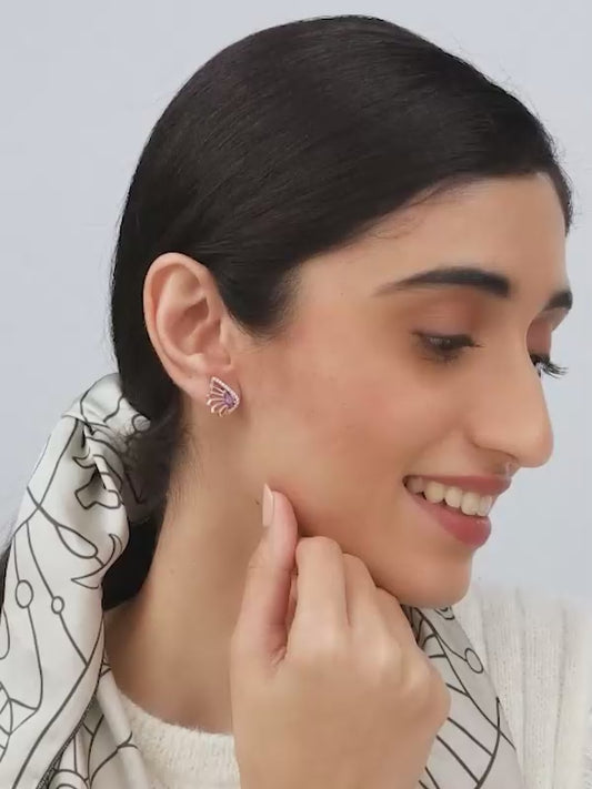 Rose Gold Notre Dame Earrings