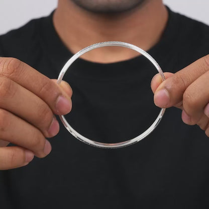 Silver Yash Kada For Him