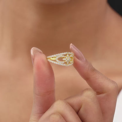 Golden Embroidered Ring