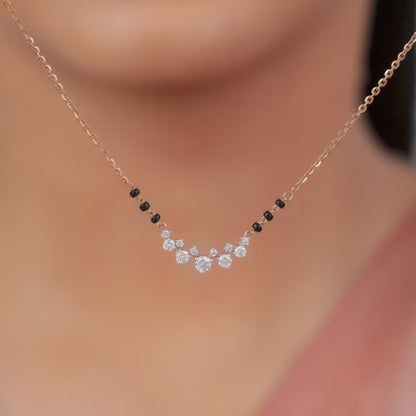 Rose Gold Nisha Lab Grown Diamond Mangalsutra