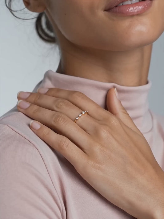 Rose Gold Flamme Ring