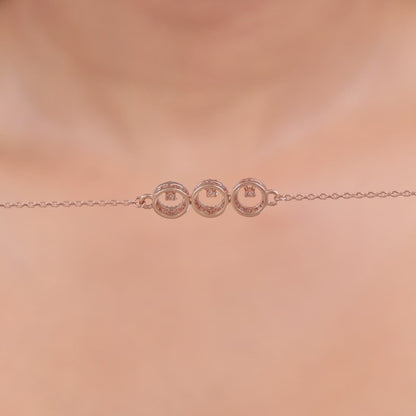 Rose Gold Circular Grace Necklace