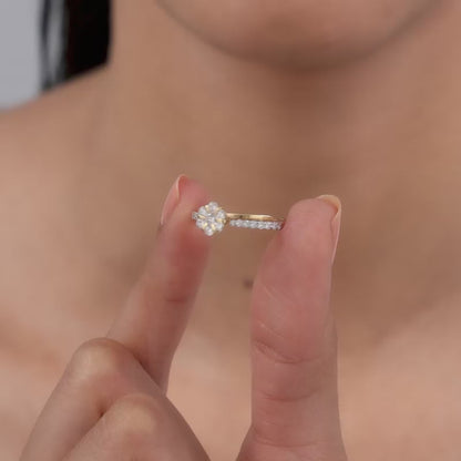 Gold Blossom Radiance Diamond Ring