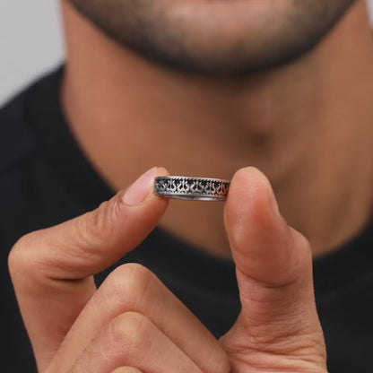 Silver Vintage Trishul Band For Him