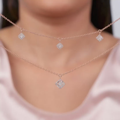 Rose Gold Double Layer Necklace