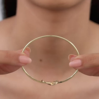 Gold Infinite Brilliance Lab Grown Diamond Bangle