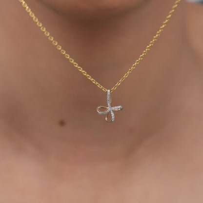 Gold Timeless Tear Lab Grown Diamond Pendant