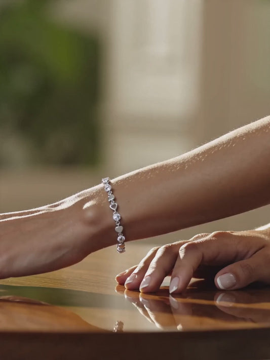 Silver Heartlock Bracelet
