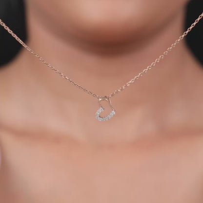 Rose Gold Loved You Pendant With Link Chain
