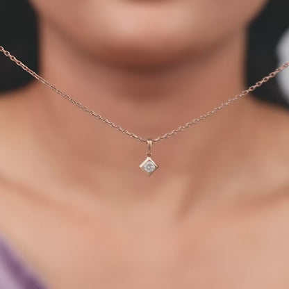 Rose Gold Kaiva Lab Grown Diamond Pendant