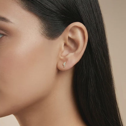 Gold Astonishing Lab Grown Diamond Earrings