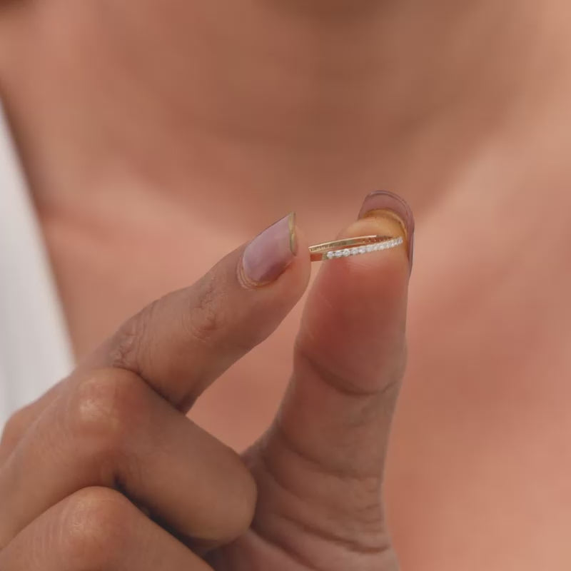 Gold Glowy Spark Lab Grown Diamond Ring
