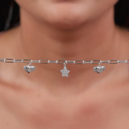 Silver Starry Love Bracelet