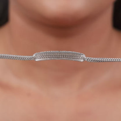 Silver Bar of Light Bracelet