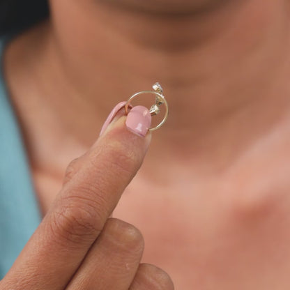 Gold Dewdrop Spark Lab Grown Diamond Earrings