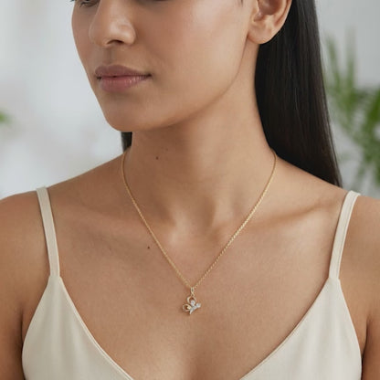 Gold Freeflight Lab Grown Diamond Pendant