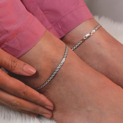 Black Rhodium Celtic Anklet