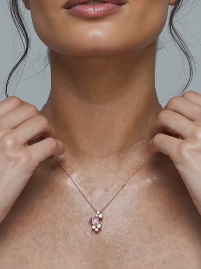 Rose Gold Heart Beats Necklace