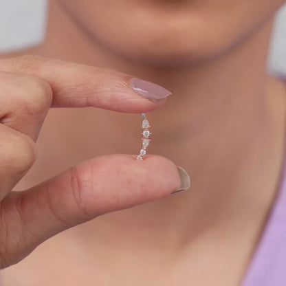Rose Gold Ivy Whisper Ear Piercing