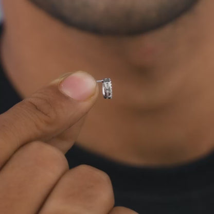 Silver Echo Stud For Men