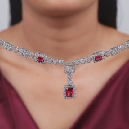 Silver Lancaster Crest Necklace