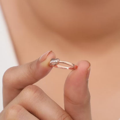 Rose Gold Cherished Sparkle Ring