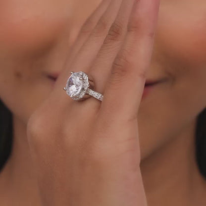 Silver Sunburst Daisy Ring