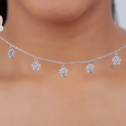 Silver Elegant Butterfly Bracelet