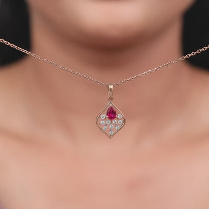 Gold Lilianth Lab Grown Diamond Pendant