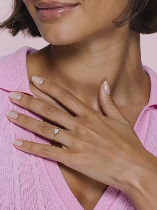 Golden Lovely Floret Ring