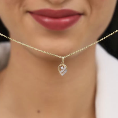 Gold Pearsome Diamond Pendant