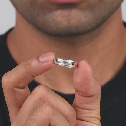 Silver Modern Grace Ring For Him