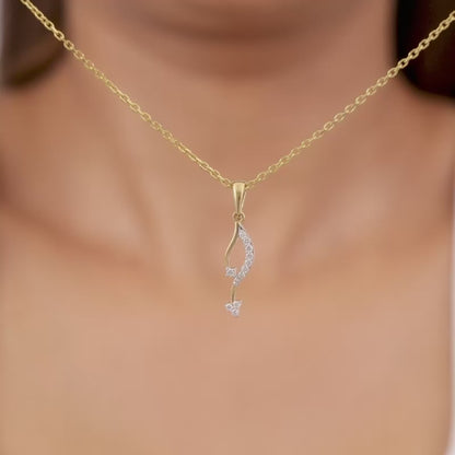 Gold Allure Diamond Pendant