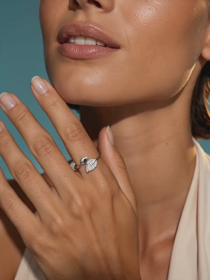 Silver Foliole Ring