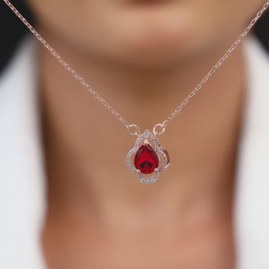 Rose Gold Love Confession Necklace GIVA Jewellery