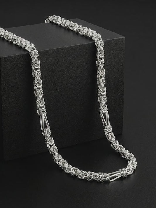 Silver Byzantine Chain for Him