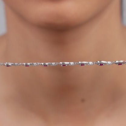 Silver Dawn Drop Bracelet