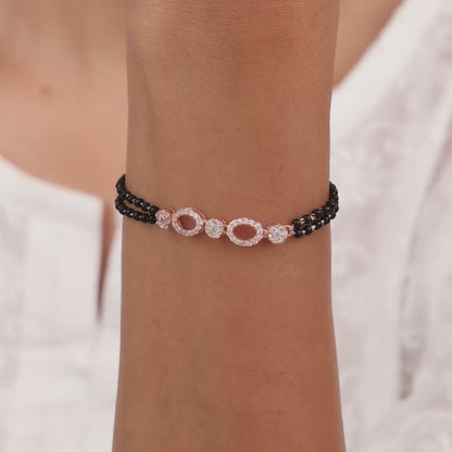 Rose Gold Commitment Mangalsutra Bracelet